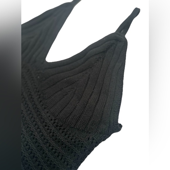 Wild Fable Women’s Size XL Cropped Tank Top Crochet Knit - Picture 5 of 8